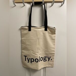 Typology Paris Tote Bag with Zippered Top